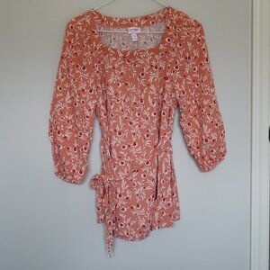 Isabel Maternity Floral Print Flowy Top Size Medium